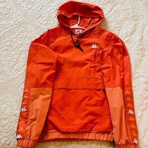 Kappa Lightweight Hooded Jacket/Anorak-Orange (Medium)(Worn Once)